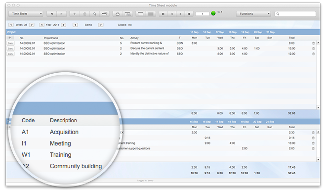 TimeSheet software