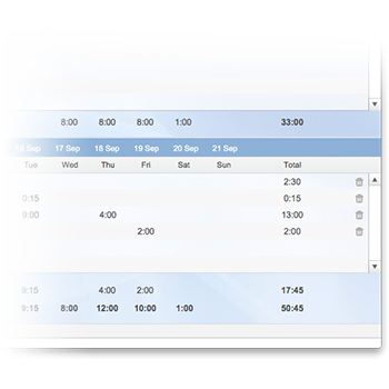 Daily timesheet template